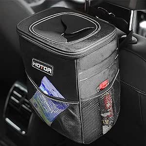 HOTOR Car Bin: Leak-Proof, Fol...