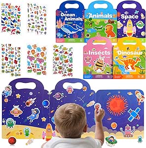 MPQMPQ 5-Pack Reusable Sticker...