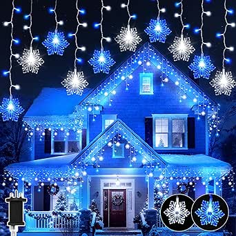 Christmas Icicle Lights Outdoo...
