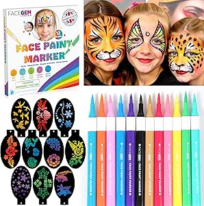 12 Colour Face Paint – Water-B...