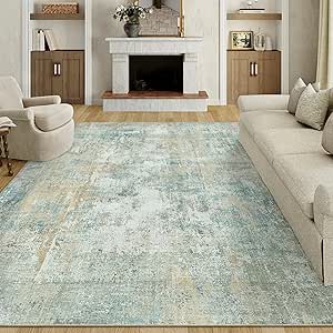 HUGEAR Washable Rugs Living Ro...